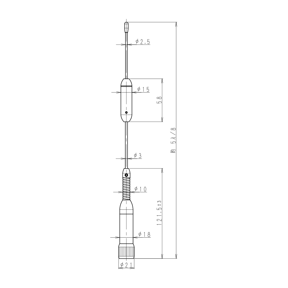 400MHz帯高利得エレメント(5/8λタイプ)(MP型）