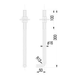 アンカーボルト W5/8 φ16 L300