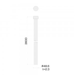 アンテナマスト(側面式 40A 3.6m)