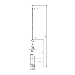 60MHz帯 車載ガータ用エレメント(MP型）