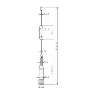 400MHz帯高利得エレメント(5/8λタイプ)(MP型) HGW-400P-09 342 400MHz帯高利得エレメント(5/8λタイプ)(MP型) HGW-400P-09 342