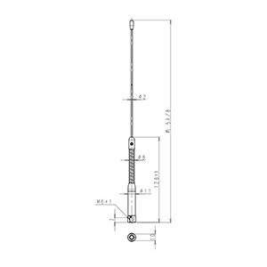 400MHz帯高利得エレメント(5/8λタイプ)