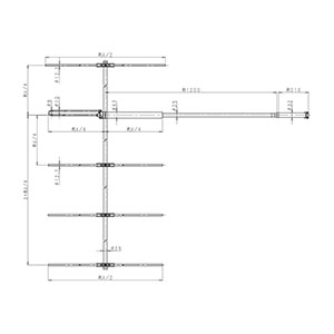 150MHz帯 5素子スリーブ型アンテナ