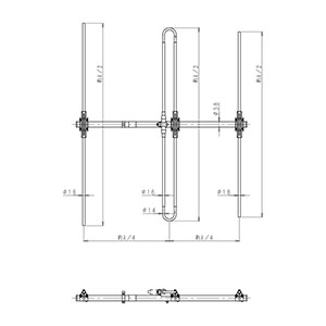 60MHz帯 3素子八木型アンテナ