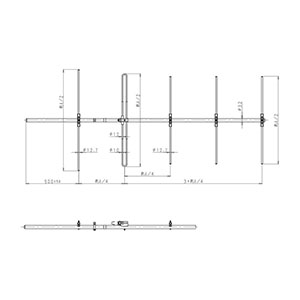 150MHz帯 5素子八木型アンテナ