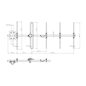 150MHz帯　可搬用5素子八木型アンテナ