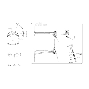60MHz帯 基地用部品　角度調整金具