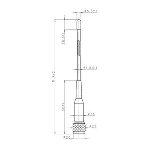 900MHz帯 5/8λホイップアンテナ