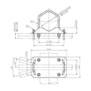 C型　アンテナ取付金具