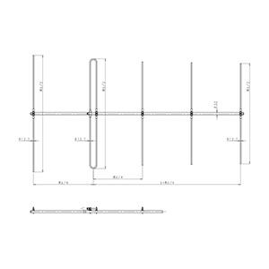 60MHz帯 5素子八木型アンテナ