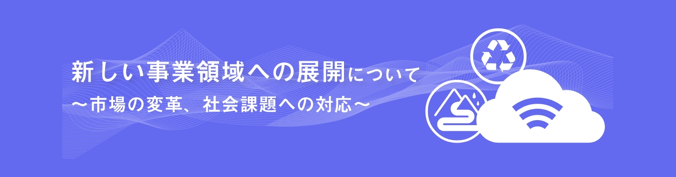 新しい事業領域への展開について